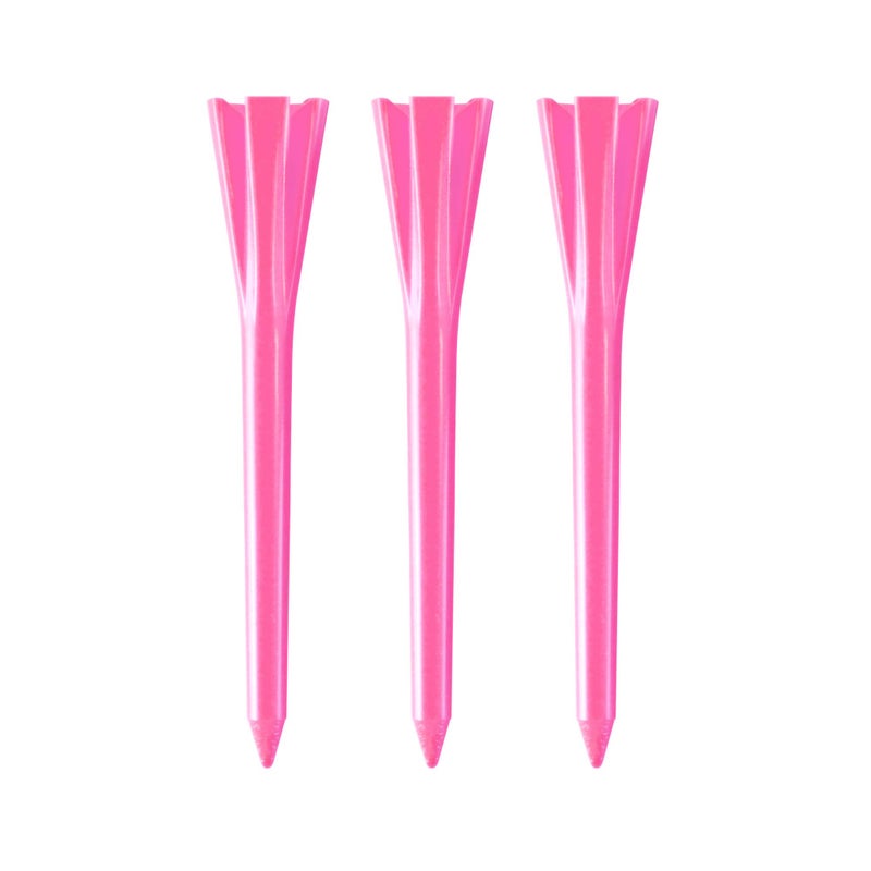 IZZO Golf Plastic Golf Tees, 1.5 Inch, Pink, 100 Pack - Image 1
